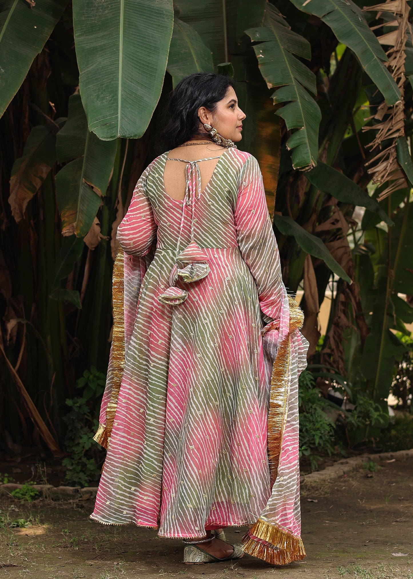 Rooh Leheriya Anarkali Set