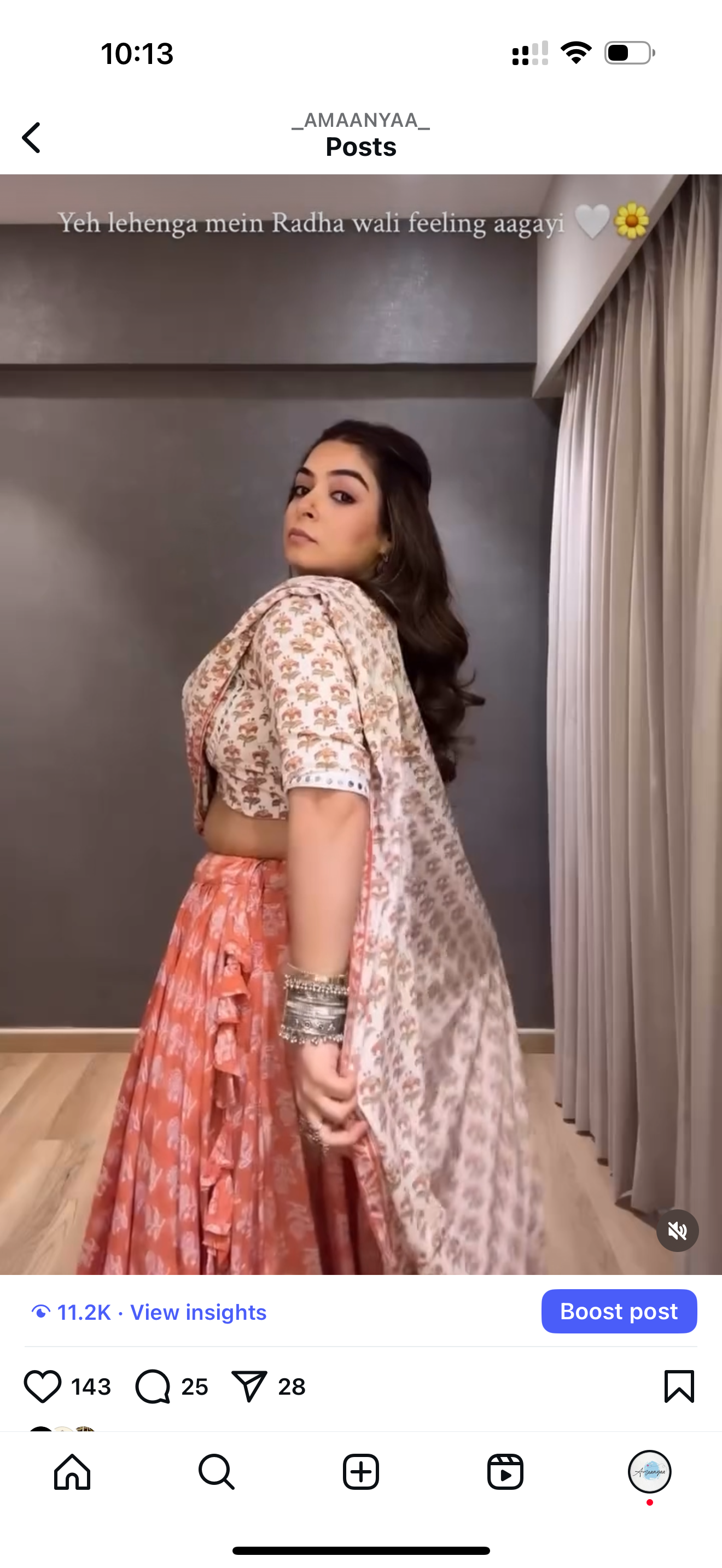 Gopi Peach Lehenga