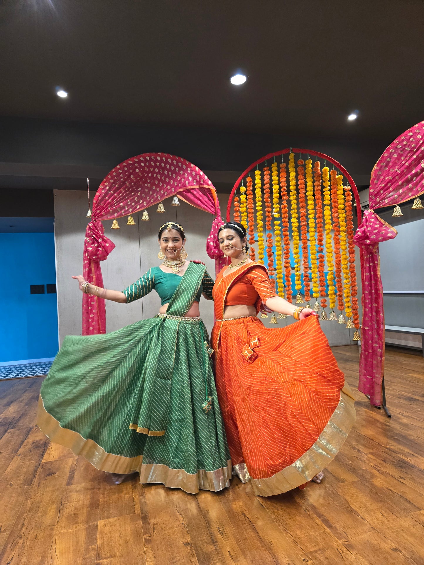 Green Mothda Lehenga