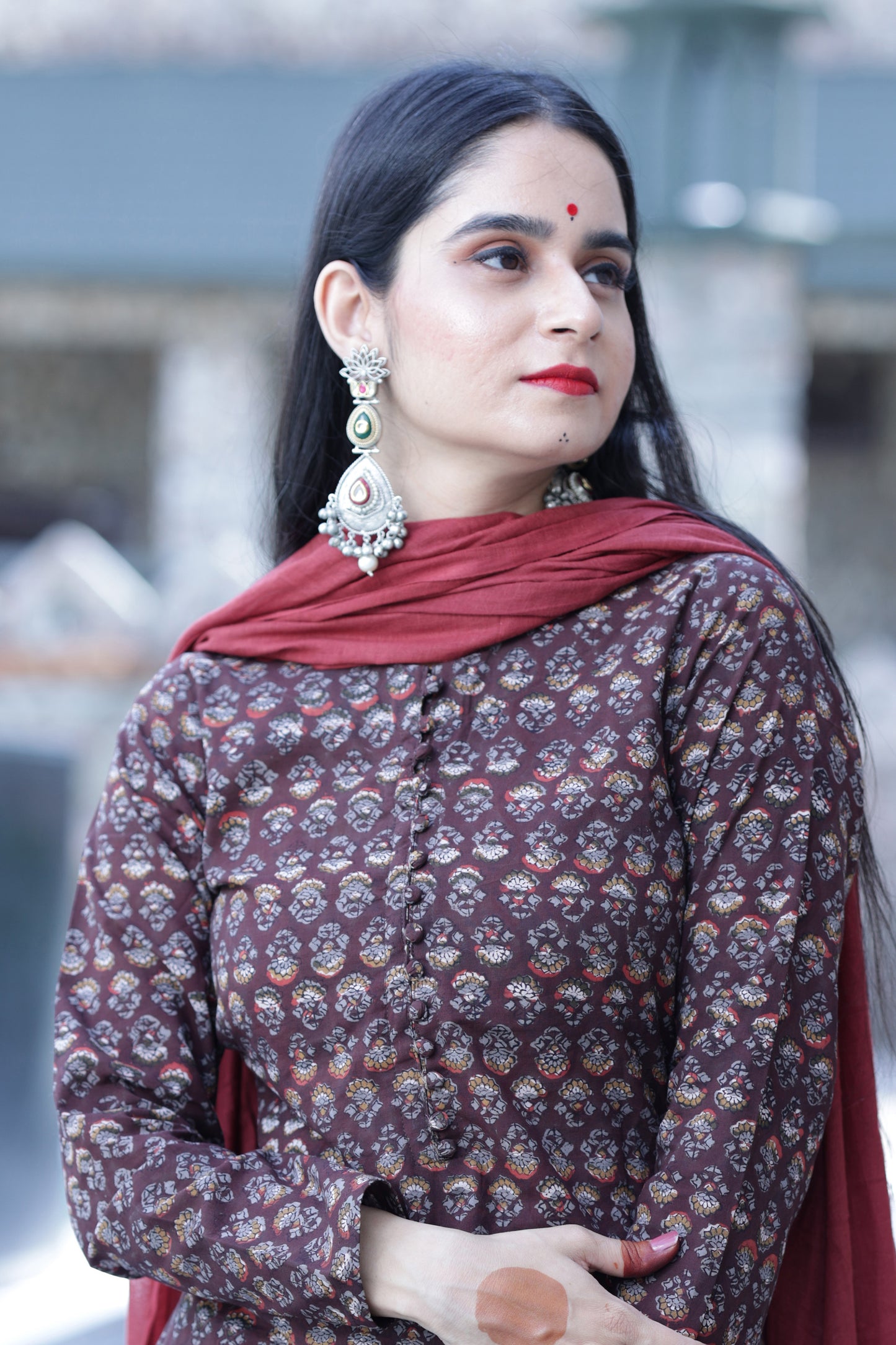 Radhya Handblock Suit Set