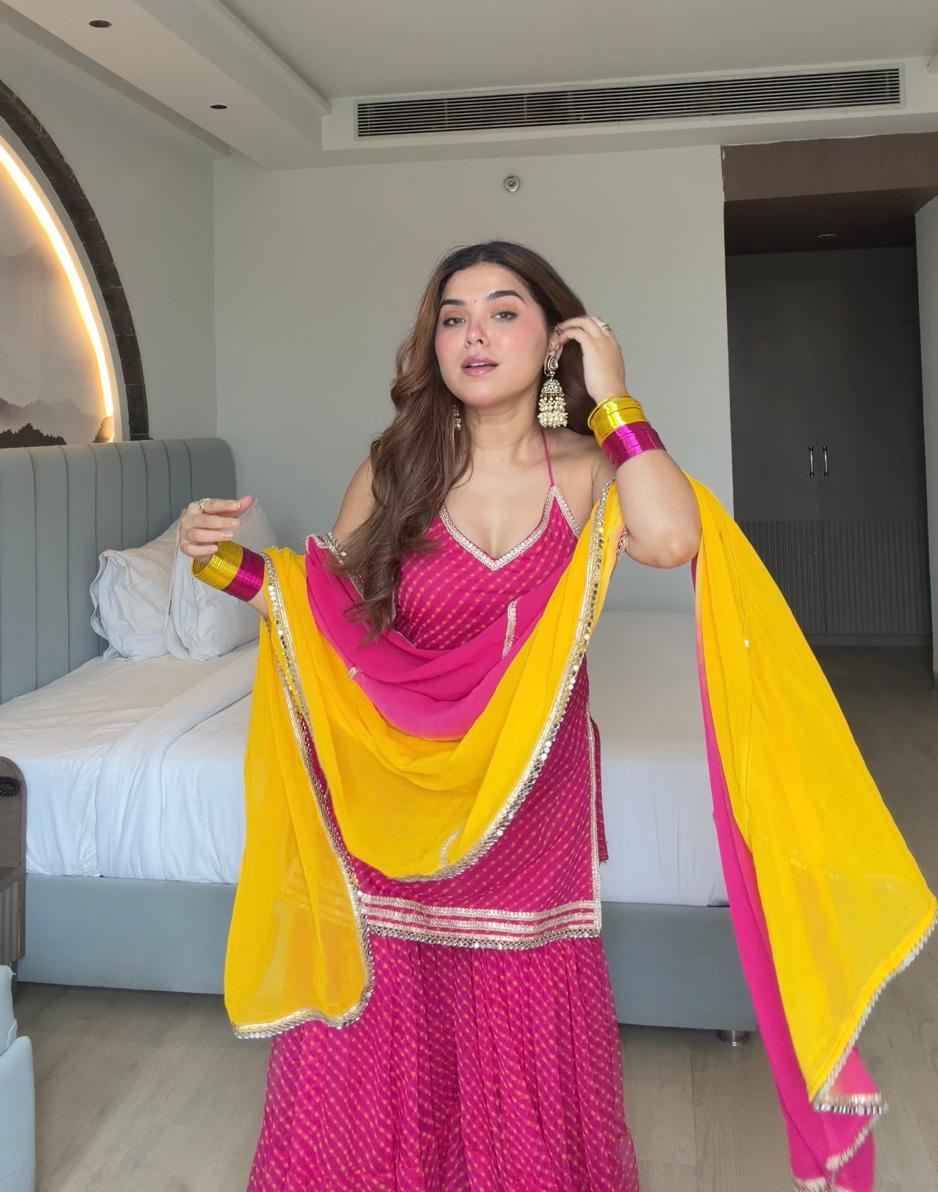 Dhiti Pink Sharara Set