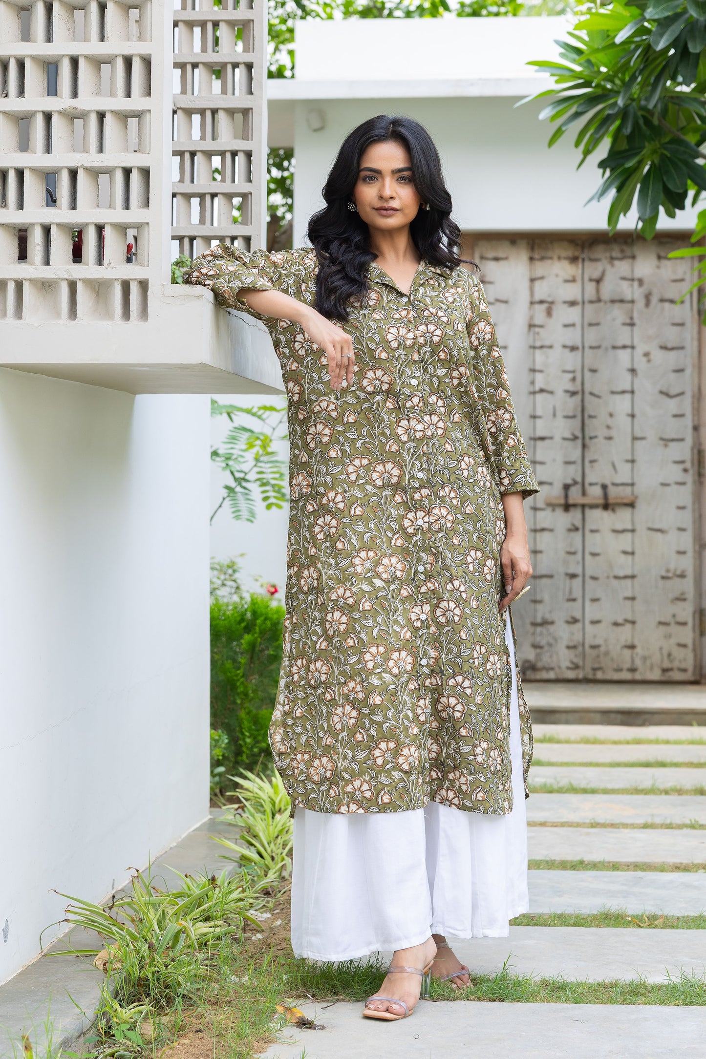 Riyah Ajrakh Kurta Set