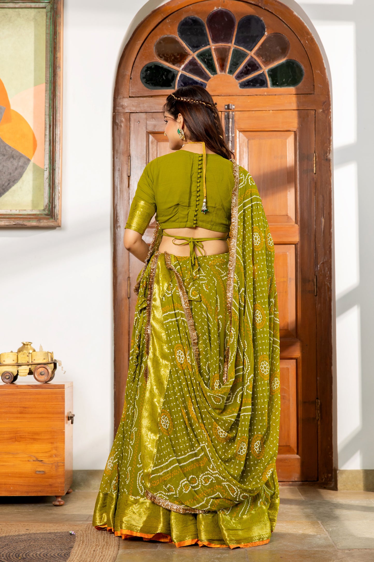 Falguni Bandhani Lehenga