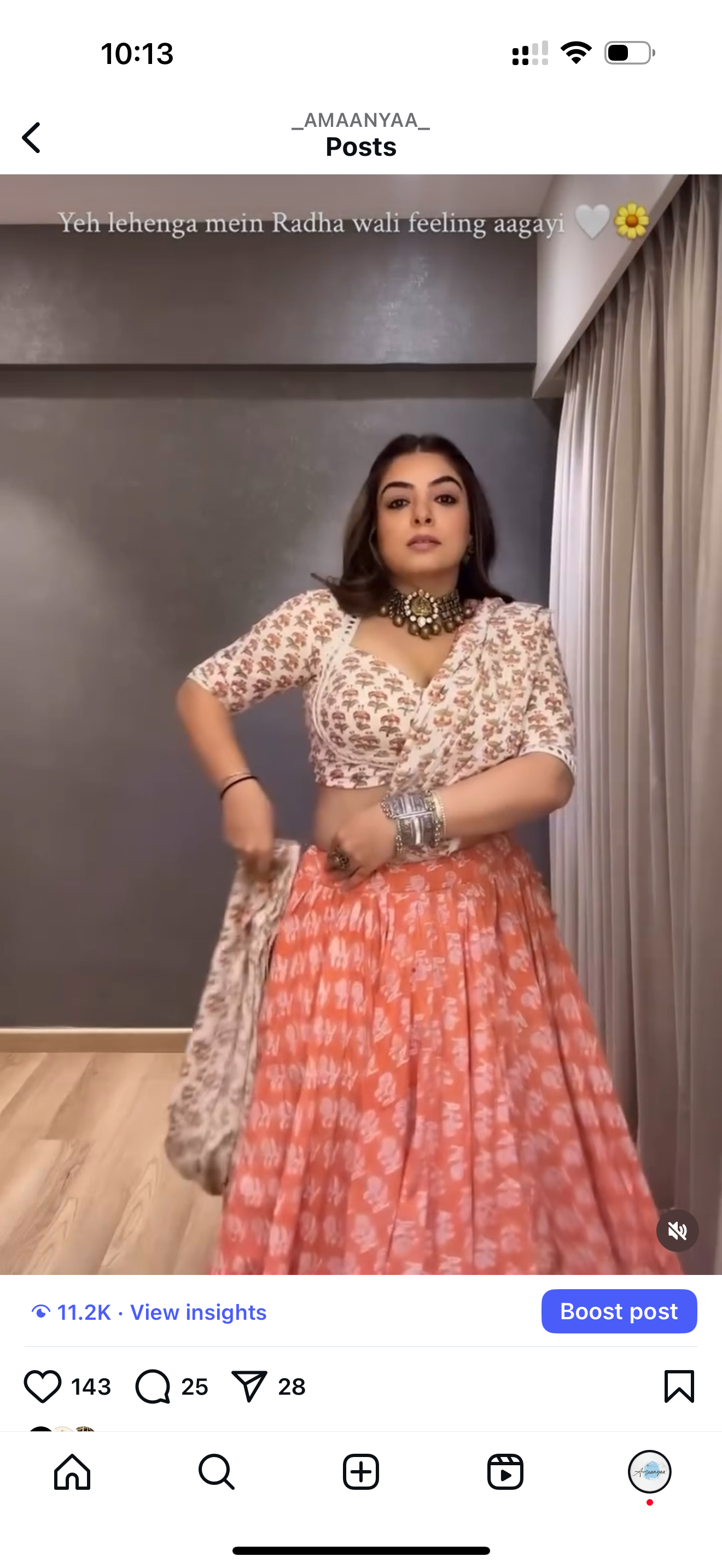Gopi Peach Lehenga