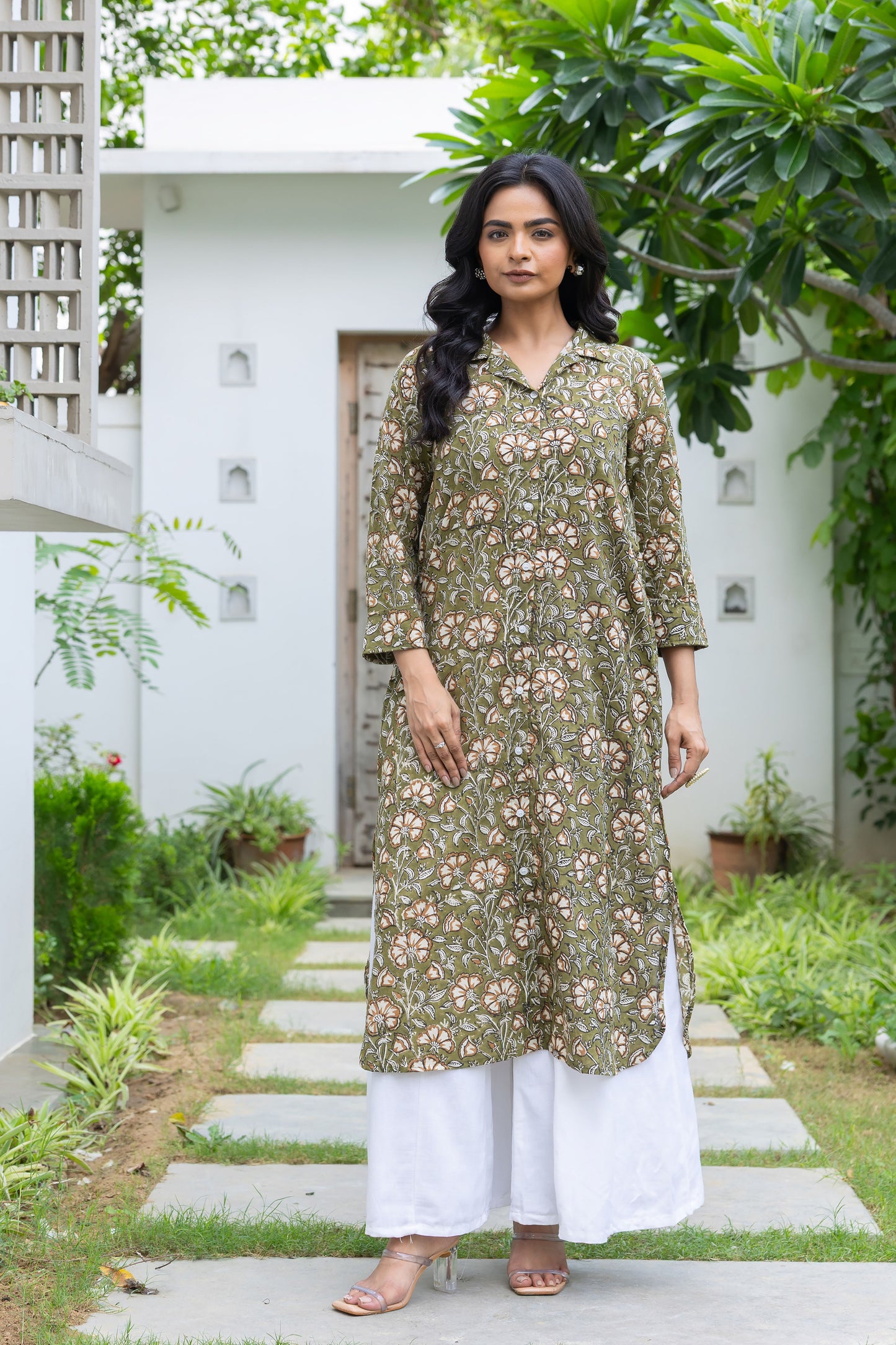 Riyah Ajrakh Kurta Set