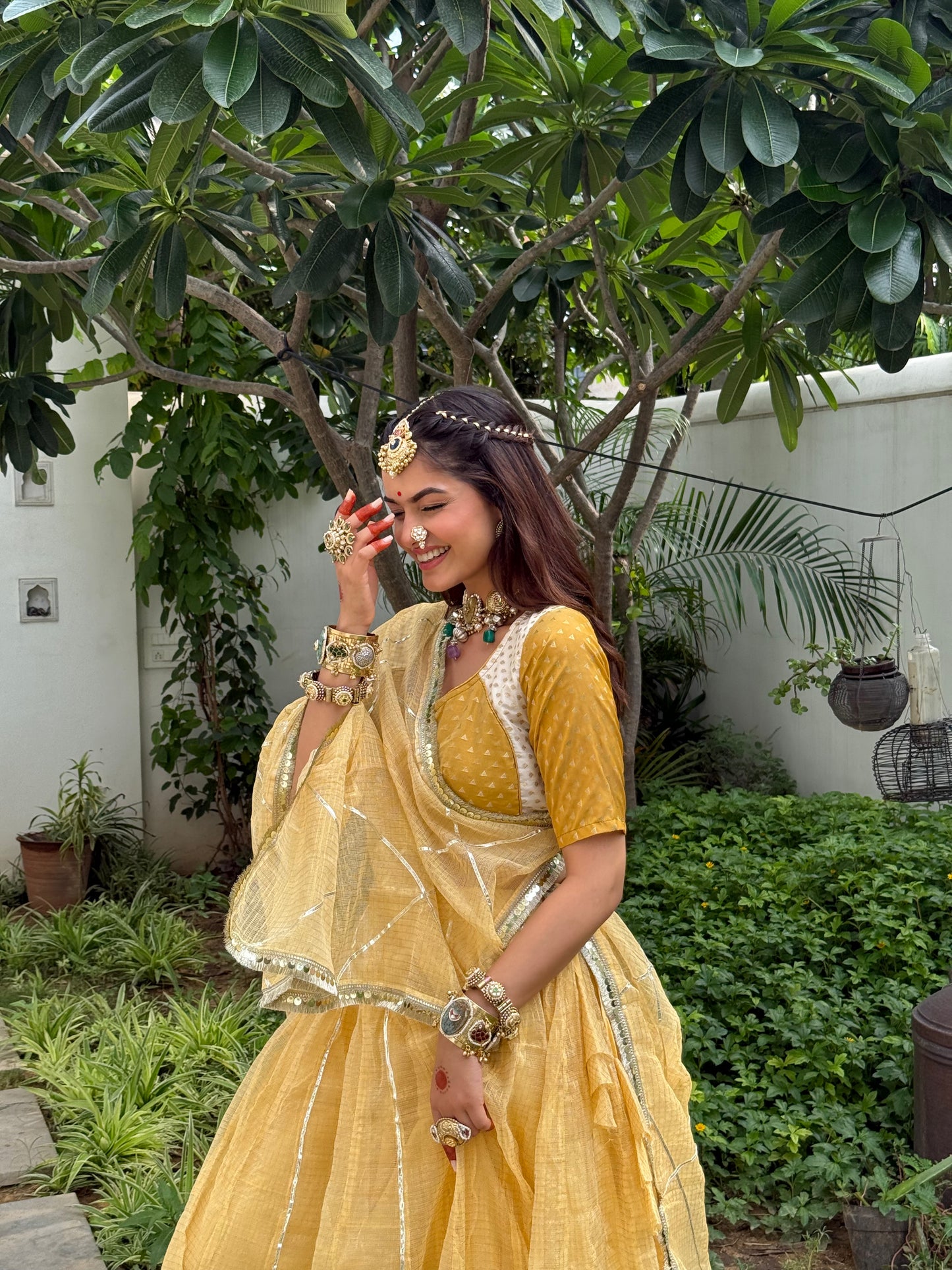 Kaashi Yellow Lehenga Set