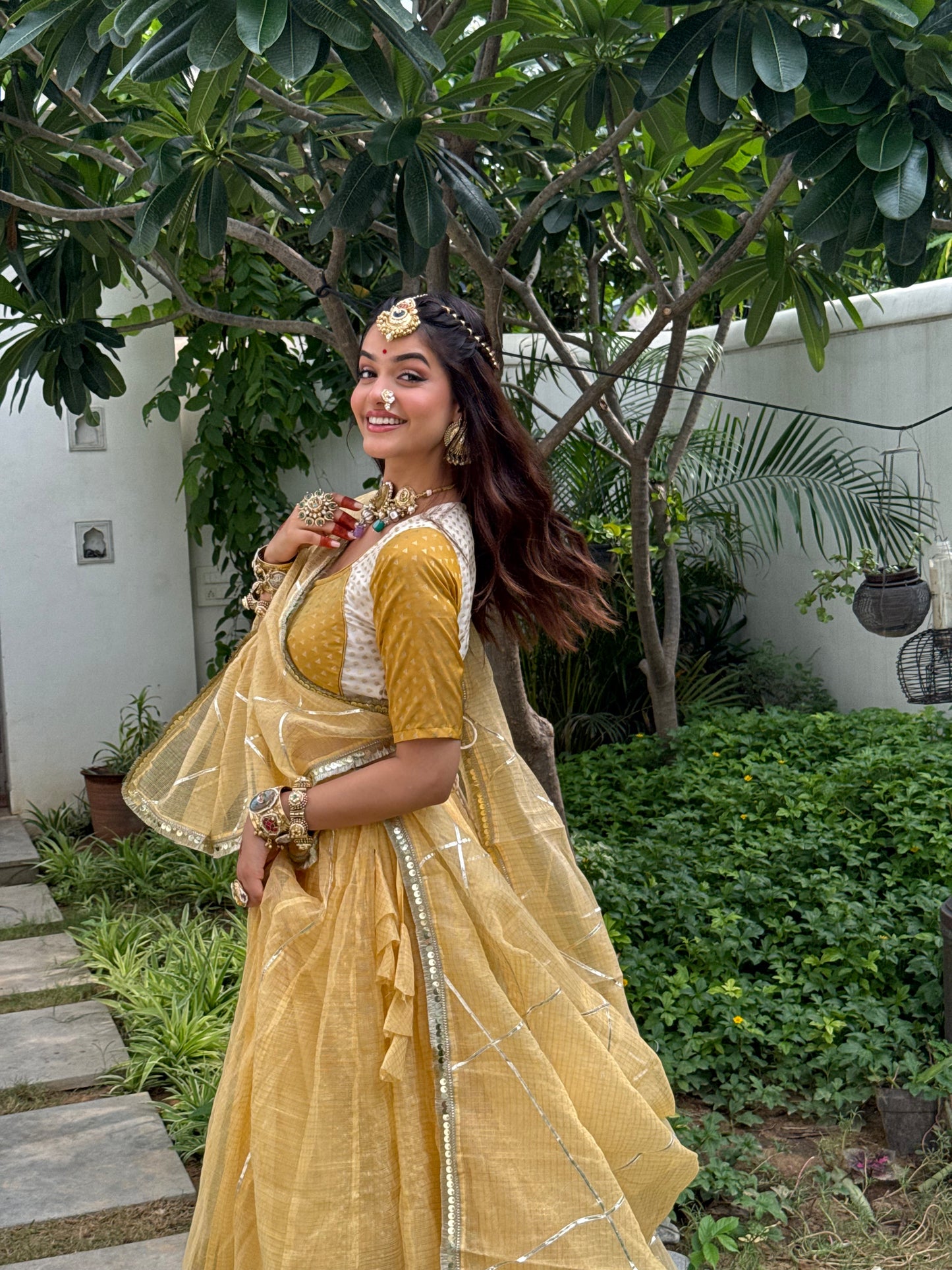 Kaashi Yellow Lehenga Set