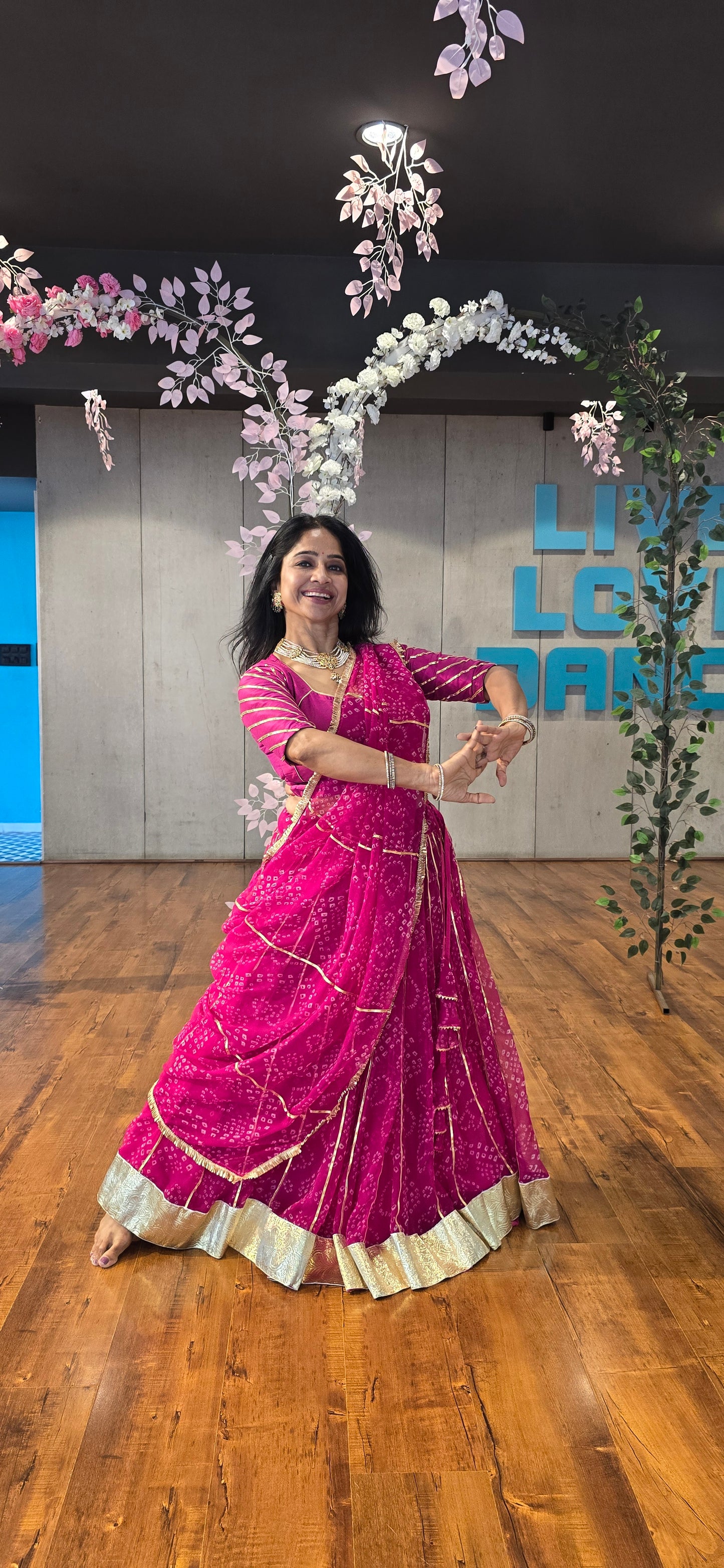 Siddhi Rani Bandhani lehenga