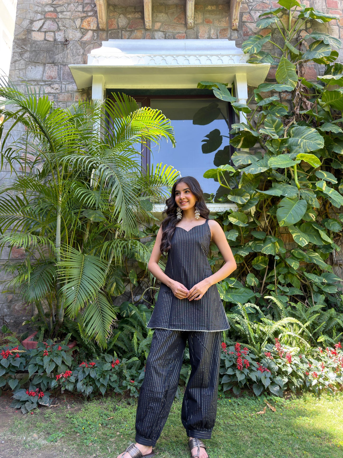 Reet Black Lurex Set