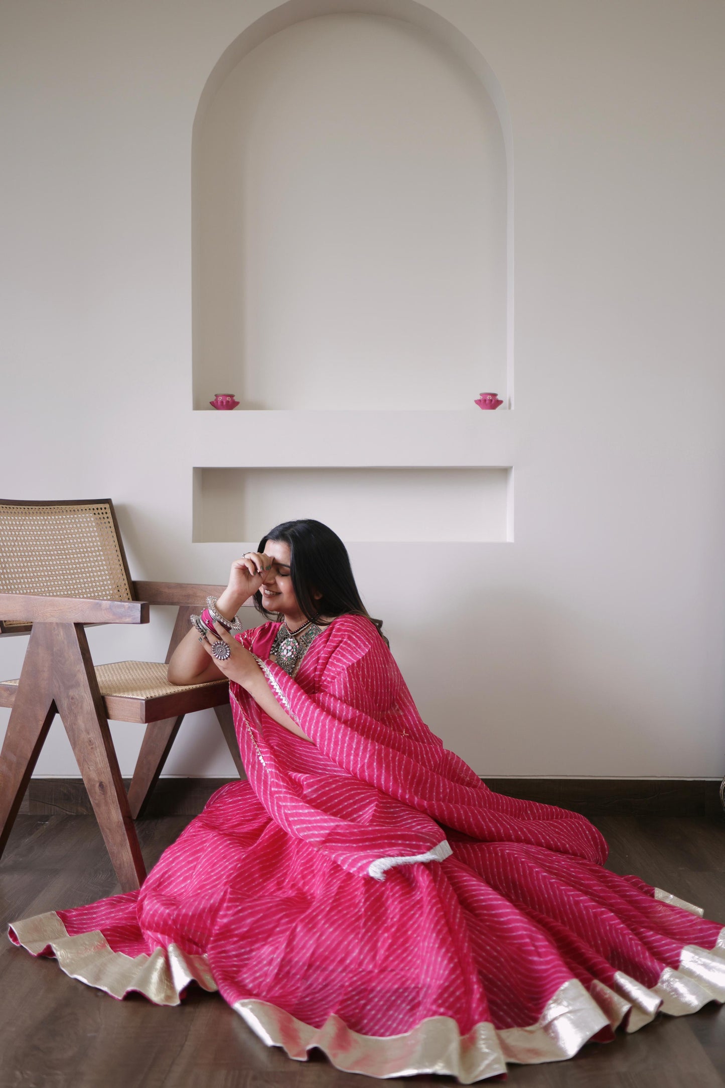 Light Pink Mothda Lehenga