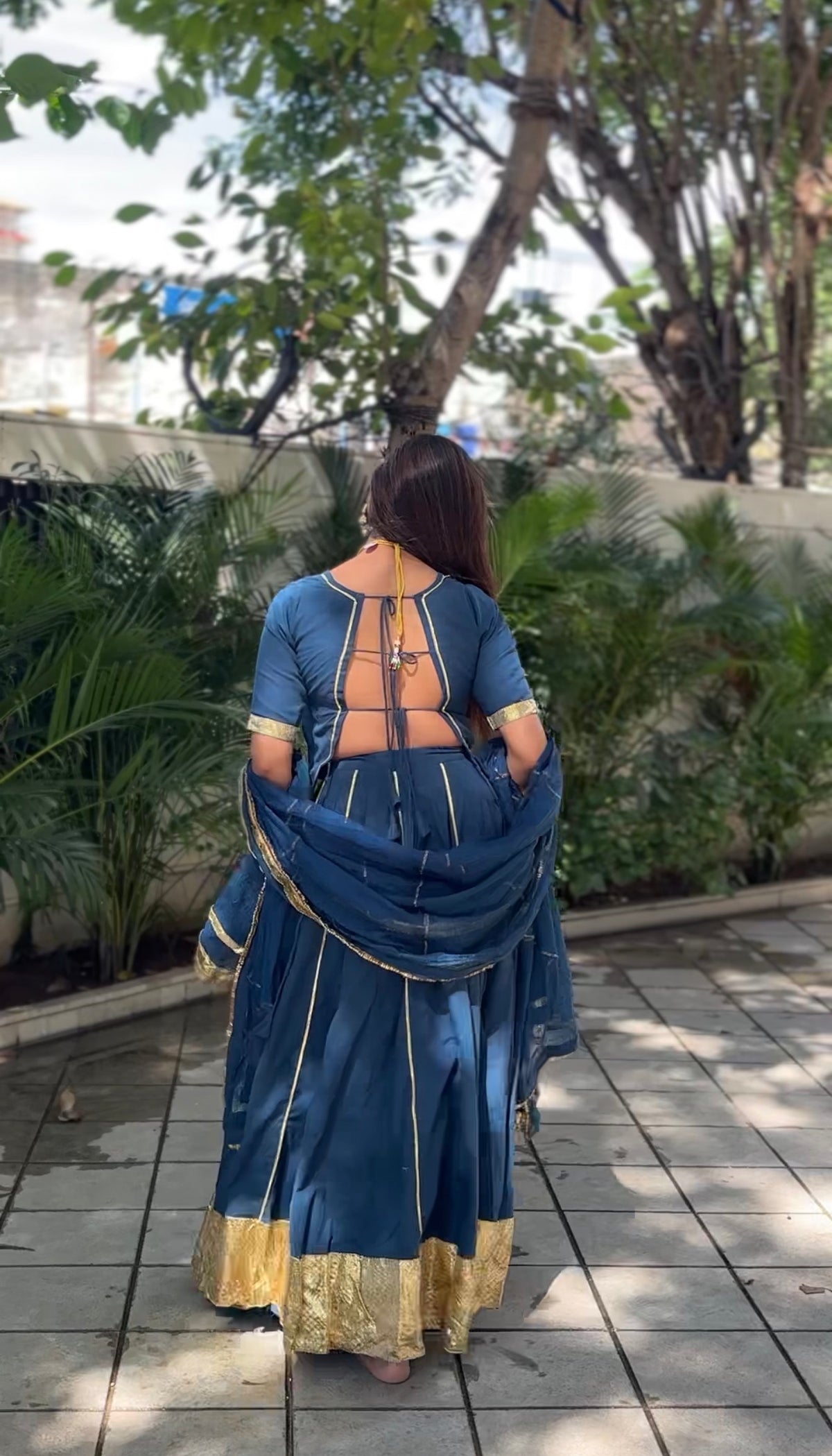 Mannat Teal Blue Lehenga