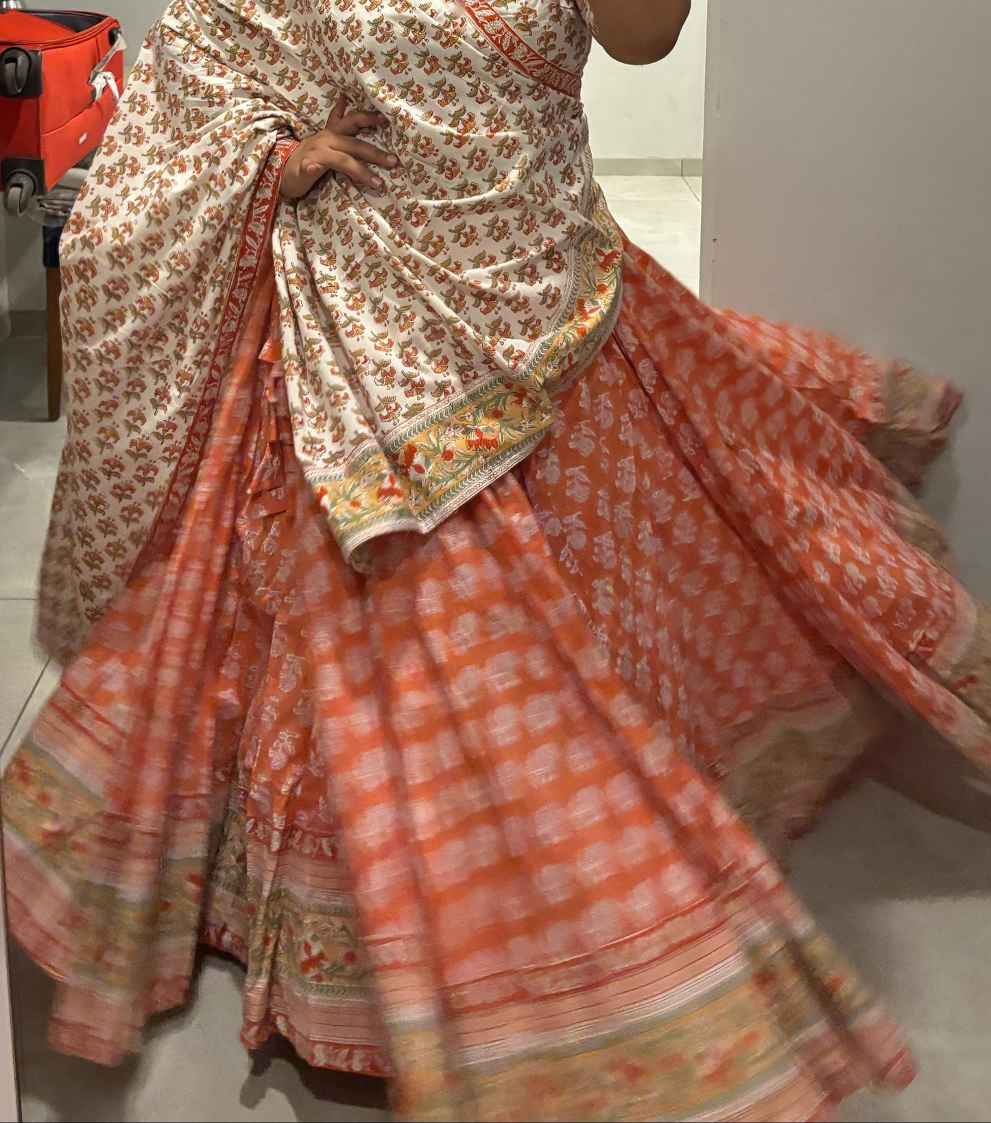 Gopi Peach Lehenga