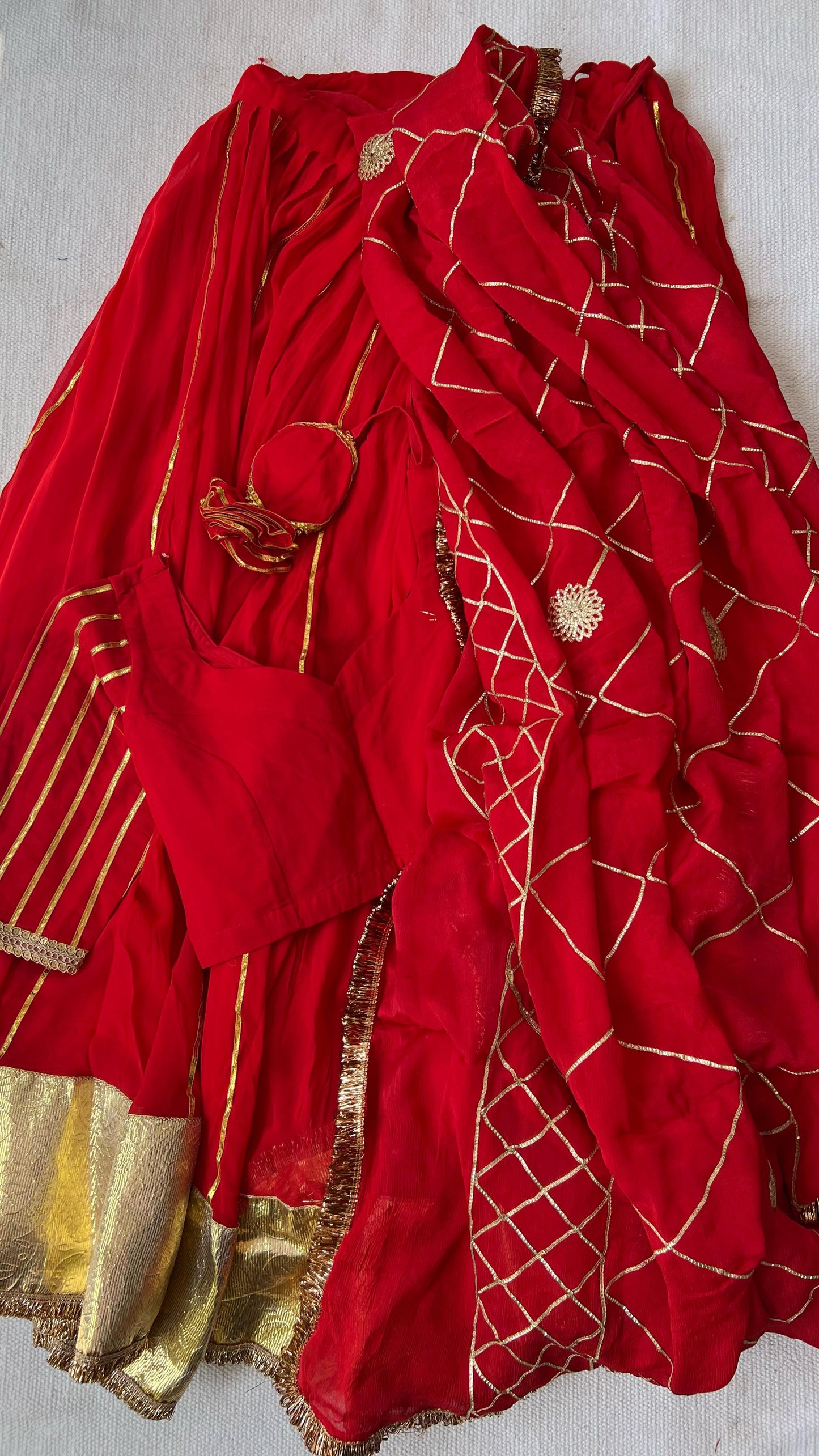 Heer Red Lehenga
