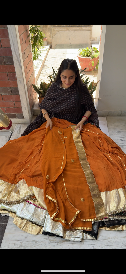 Maithili Rust Lehenga