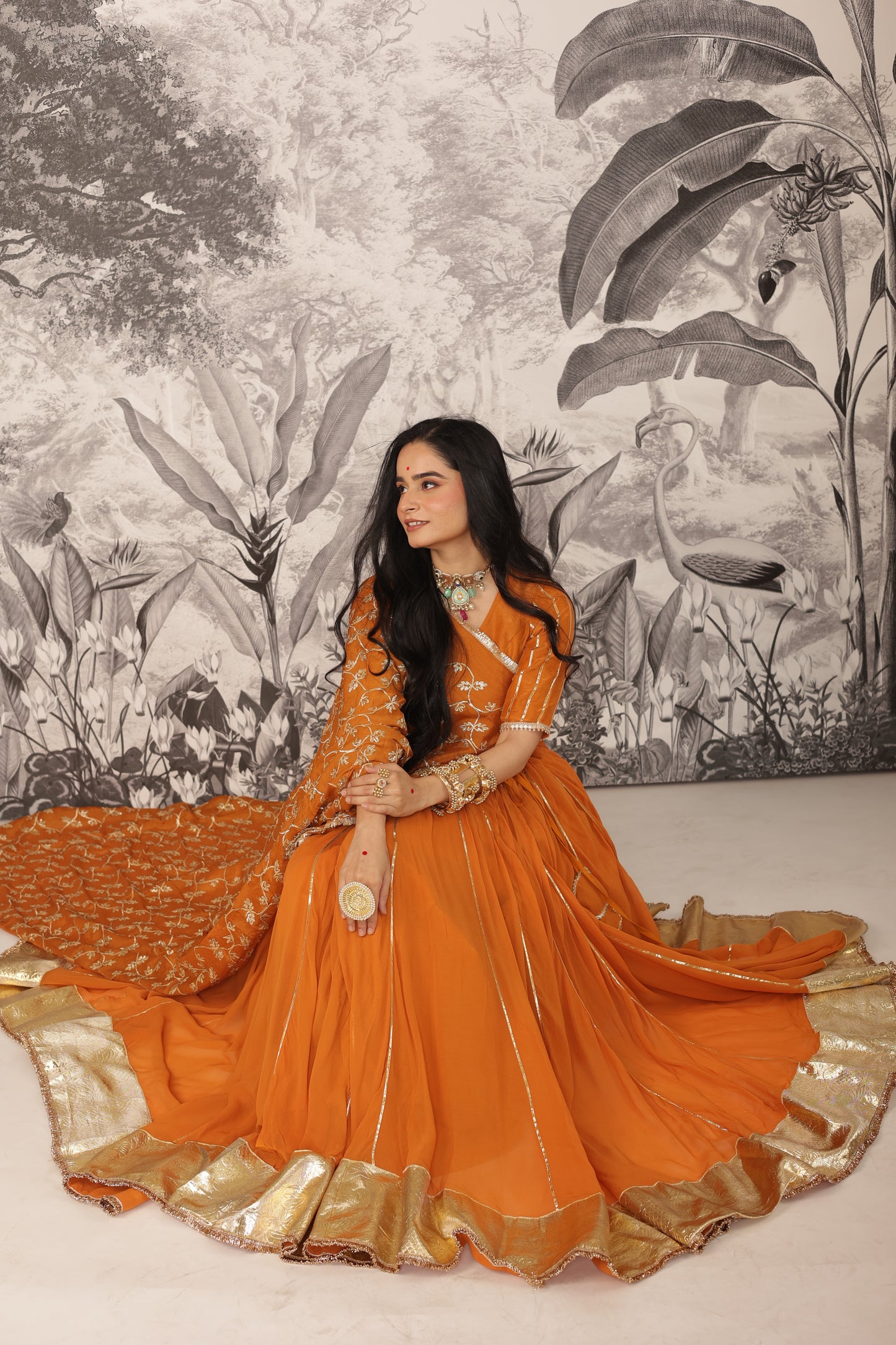 Purvai Haldi Lehenga