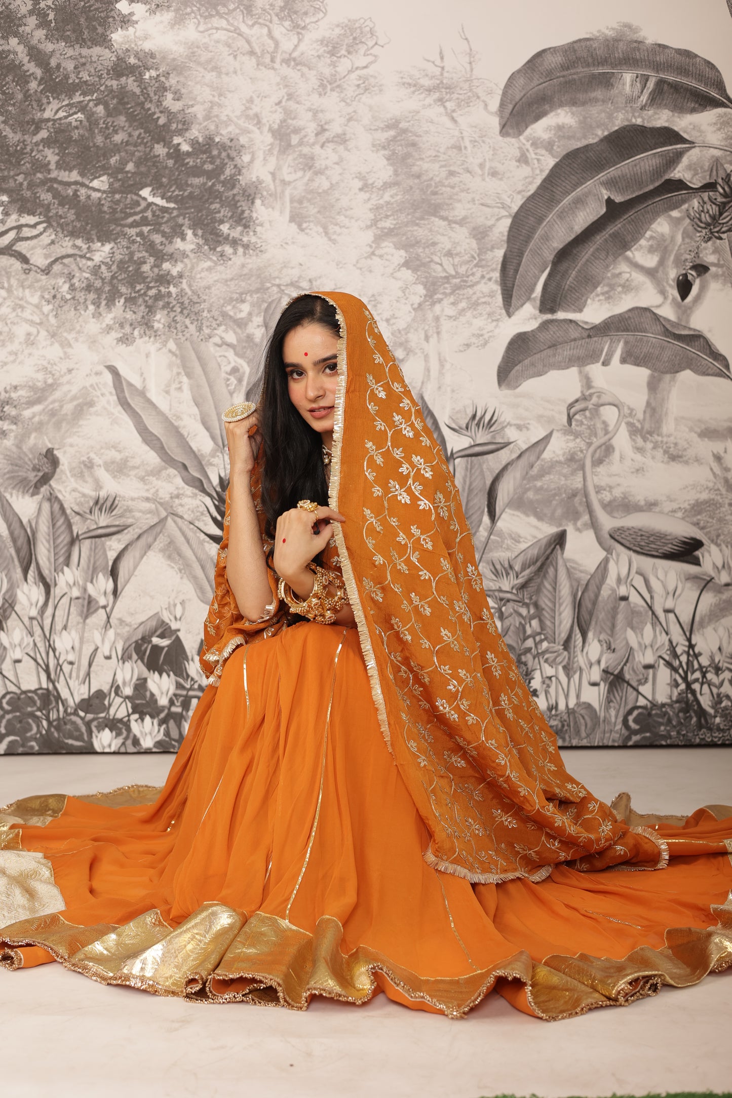 Purvai Haldi Lehenga