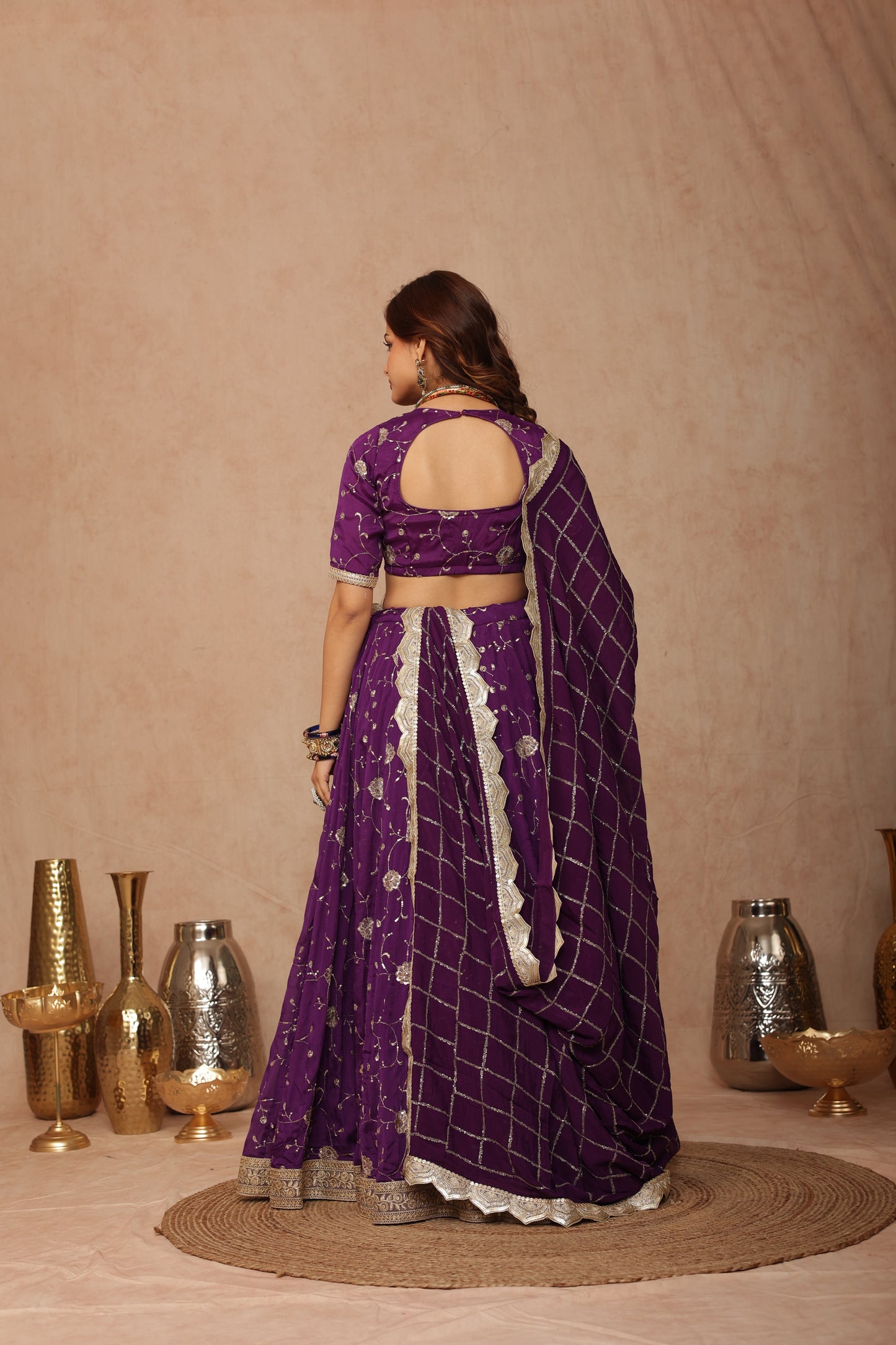 Priyanshi Purple Lehenga