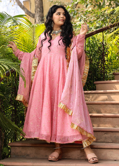 Laado Pink Anarkali Set