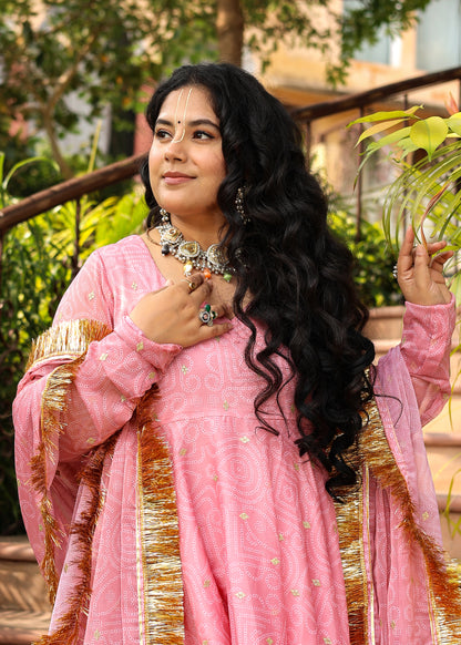 Laado Pink Anarkali Set