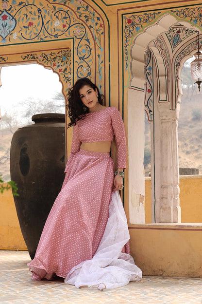 Eknoor Bandhani Lehenga