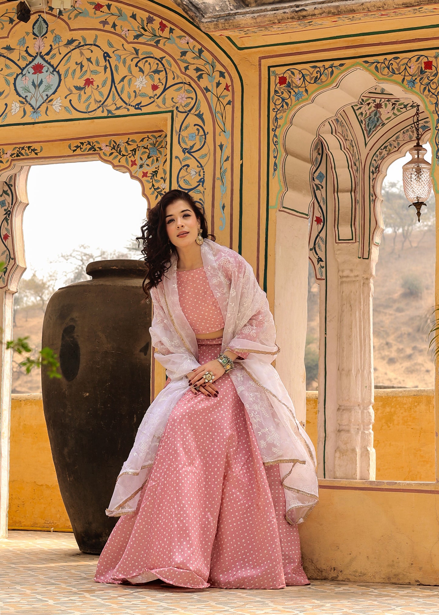 Eknoor Bandhani Lehenga