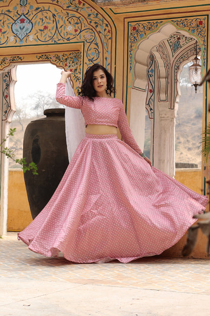 Eknoor Bandhani Lehenga