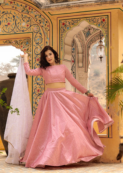 Eknoor Bandhani Lehenga