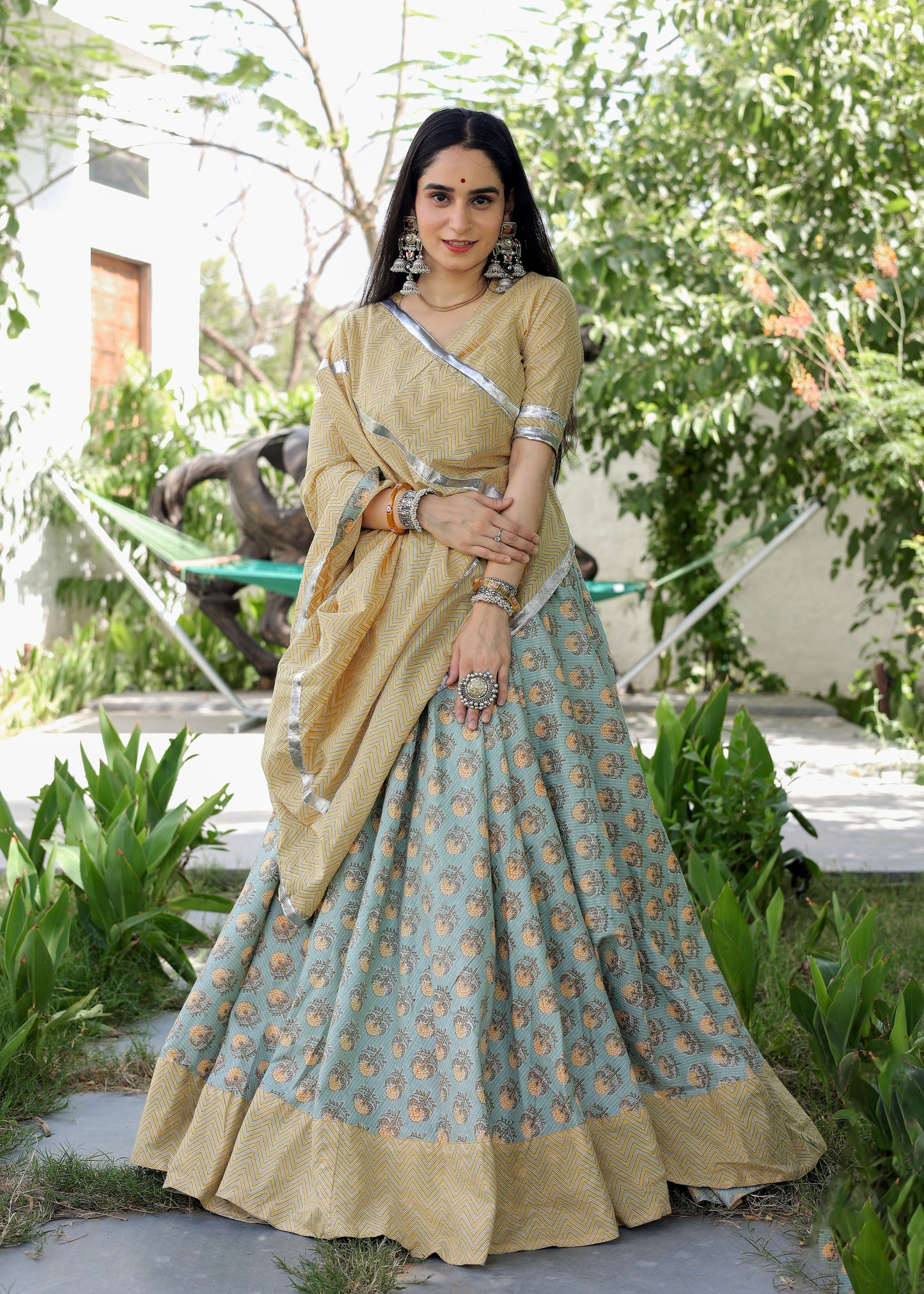 Hetal Katha Cotton Lehenga