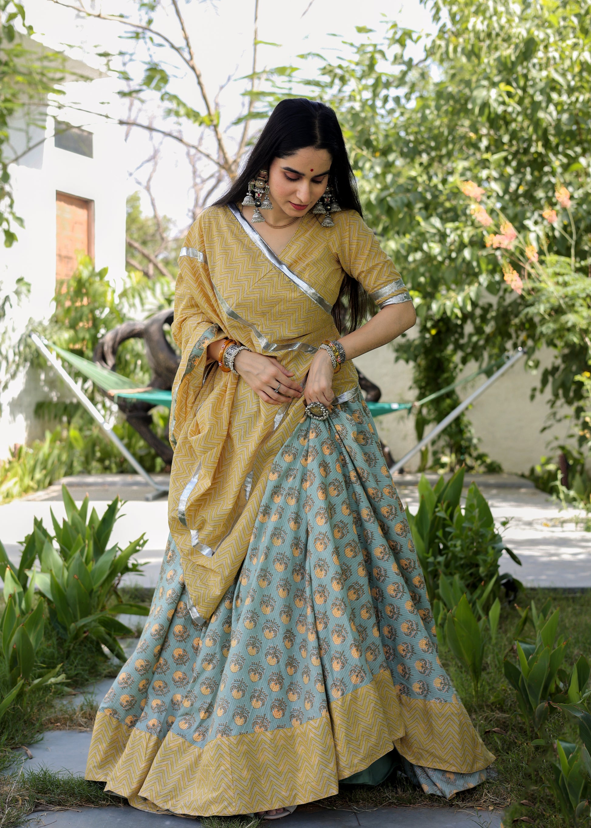 Hetal Katha Cotton Lehenga Amaanyaa Hetal Katha Cotton Lehenga Amaanyaa