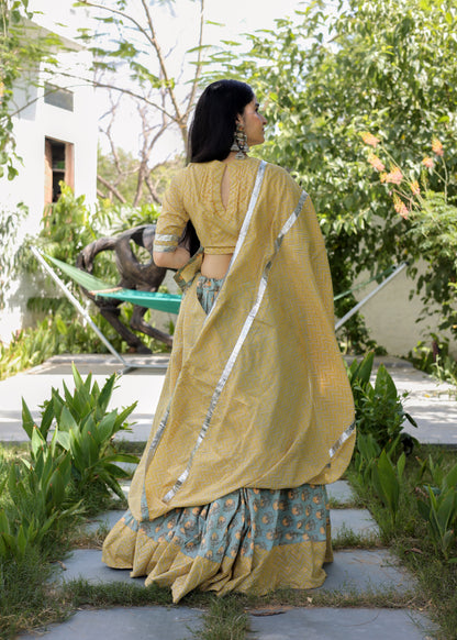 Hetal Katha Cotton Lehenga