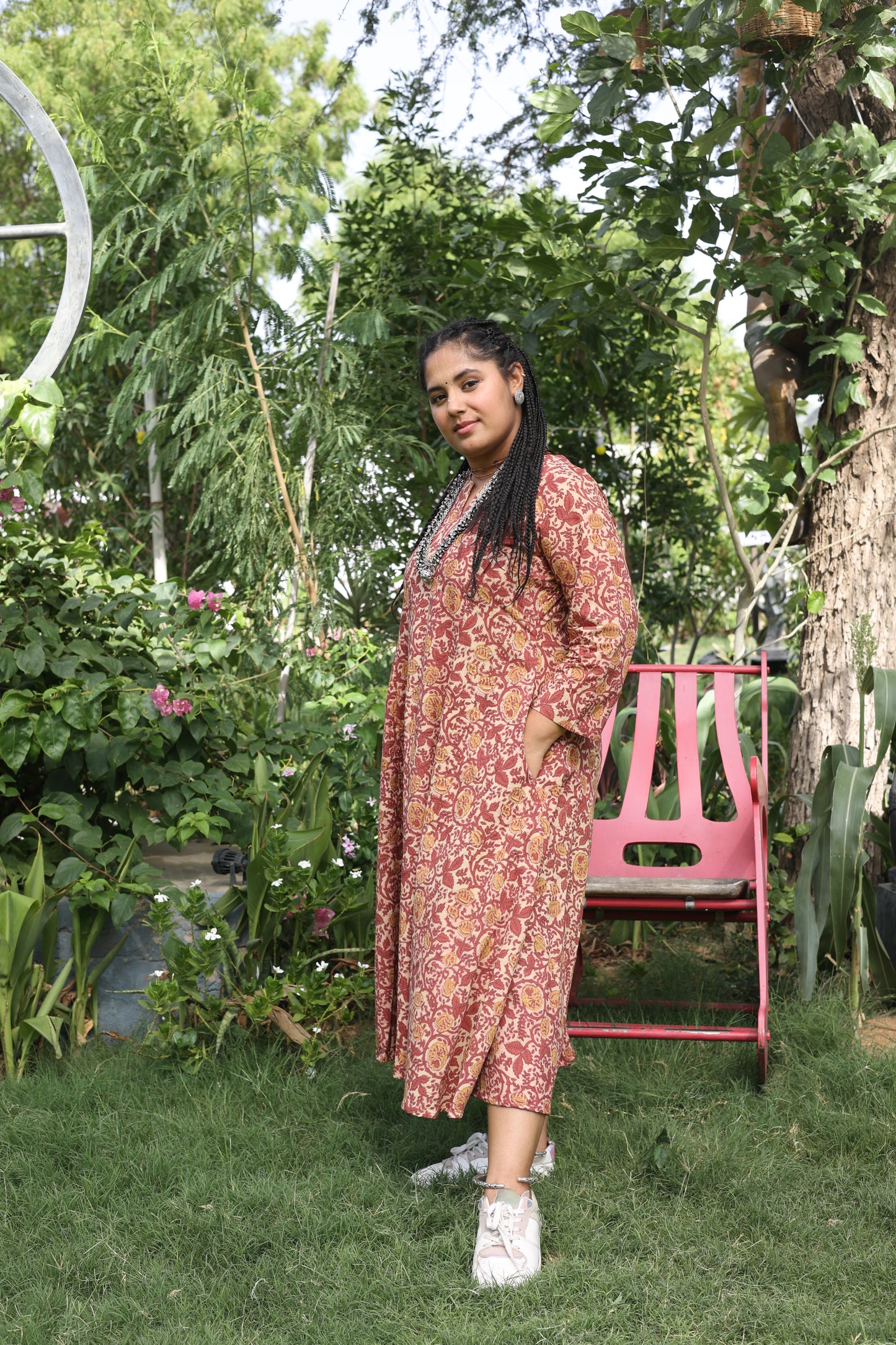 Goral Ajrakh Cotton Dress