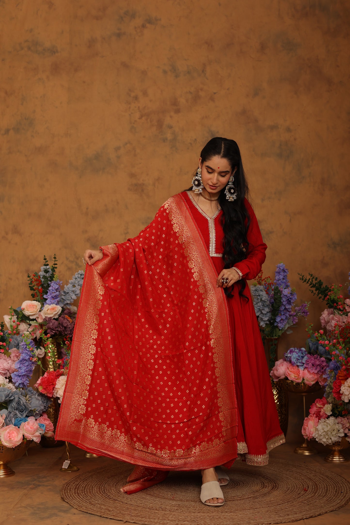 Raabta Red Anarkali Set