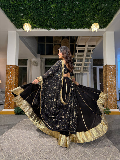 Neerja Black Lehenga
