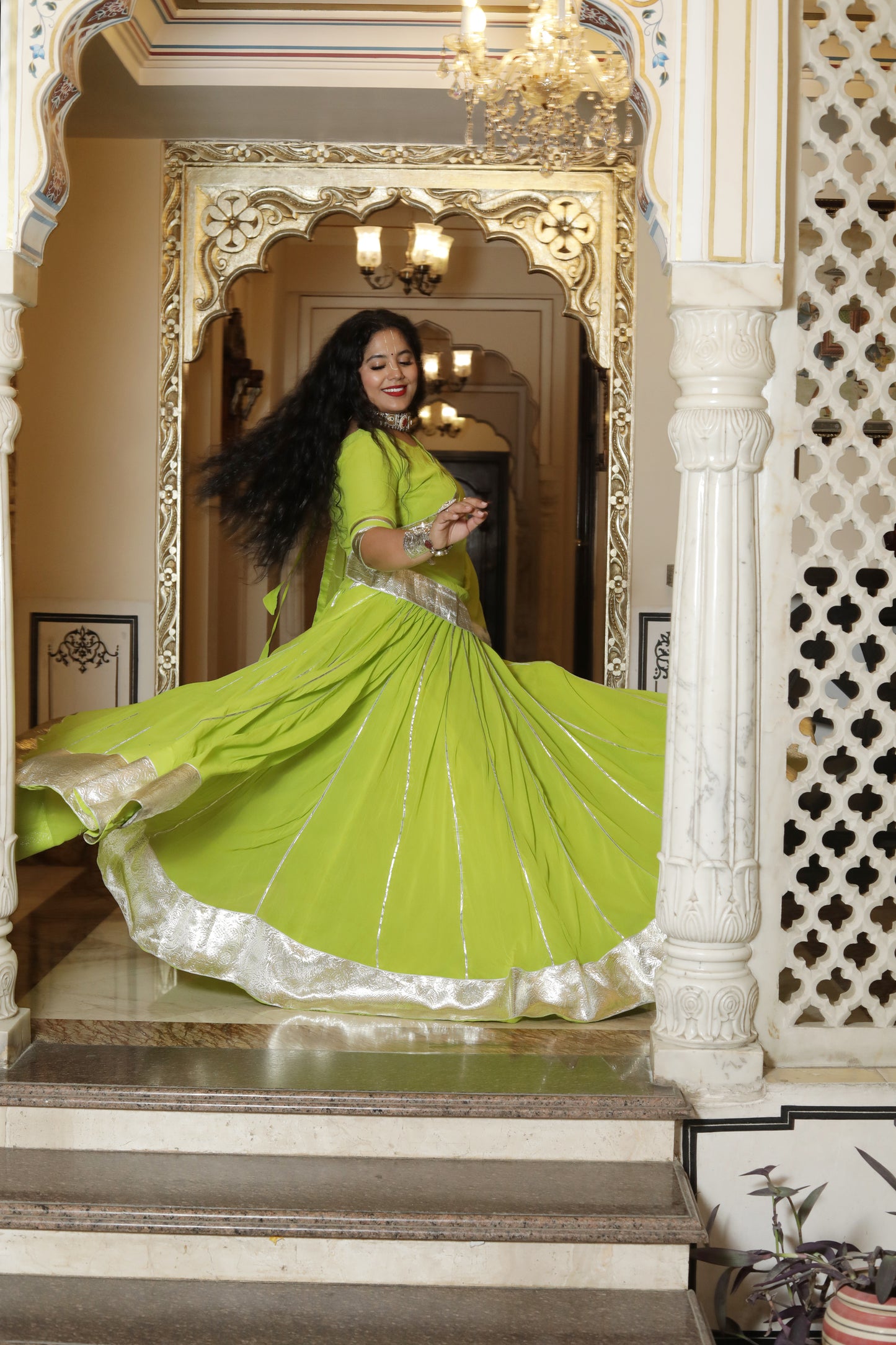 Maithili Green Lehenga