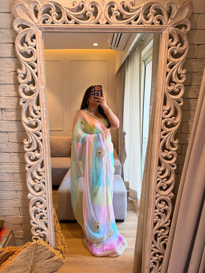 Khushi Samudari Leheriya Saree