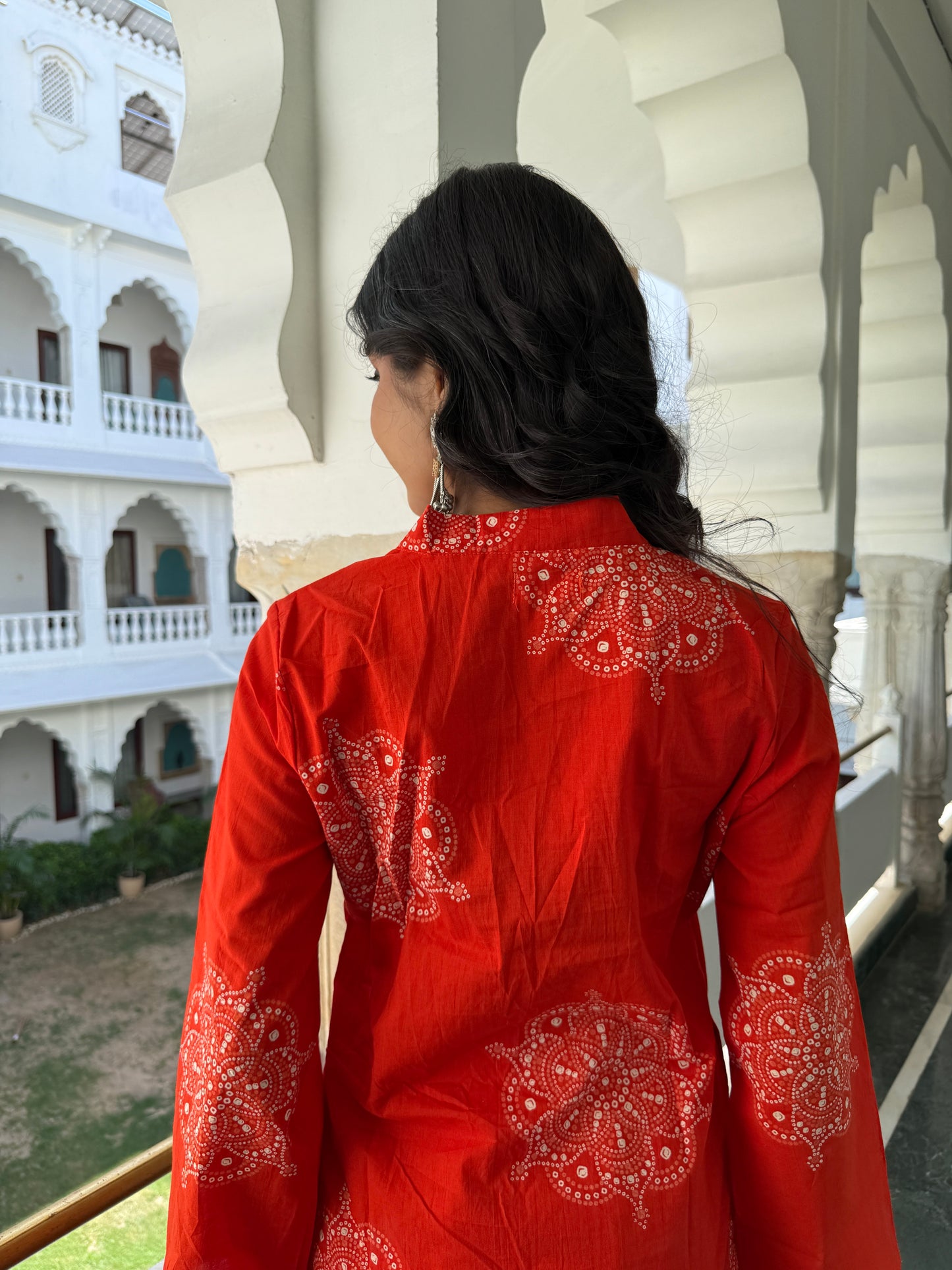 Raahi Cotton Bandhani Farshi Set