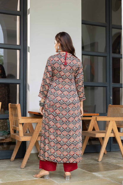 Aniza Modal Silk Angrakha Set