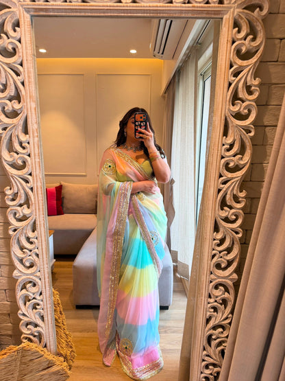 Khushi Samudari Leheriya Saree