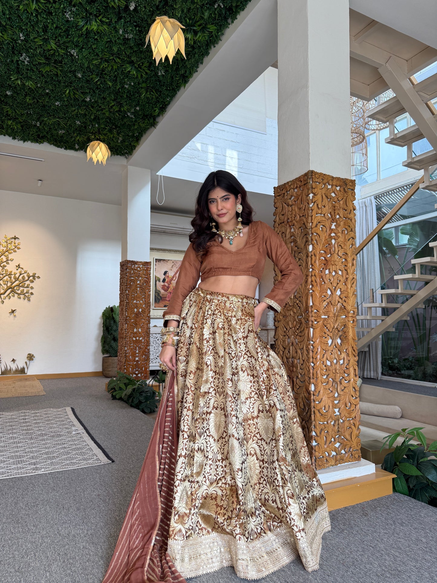 Simran Brown Lehenga