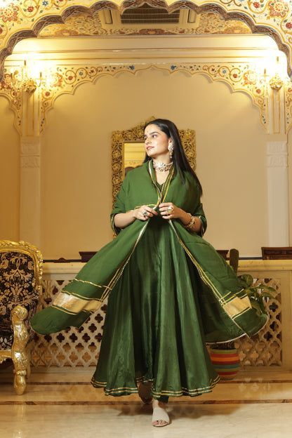 Adrija Silk Anarkali Set