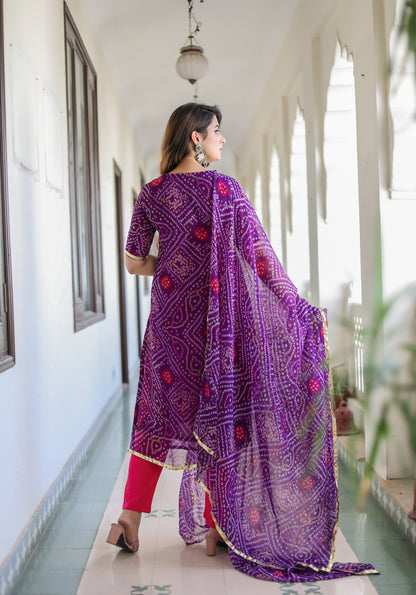 Shree Purple Suit Set