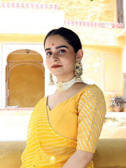 Haldi Mothda Lehenga