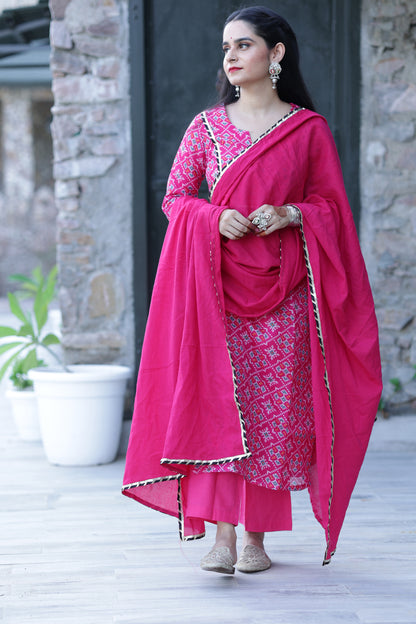 Patola Pink Suit Set