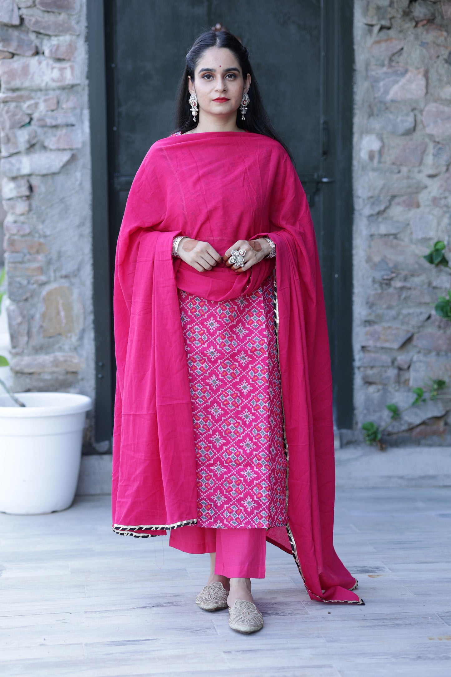 Patola Pink Suit Set