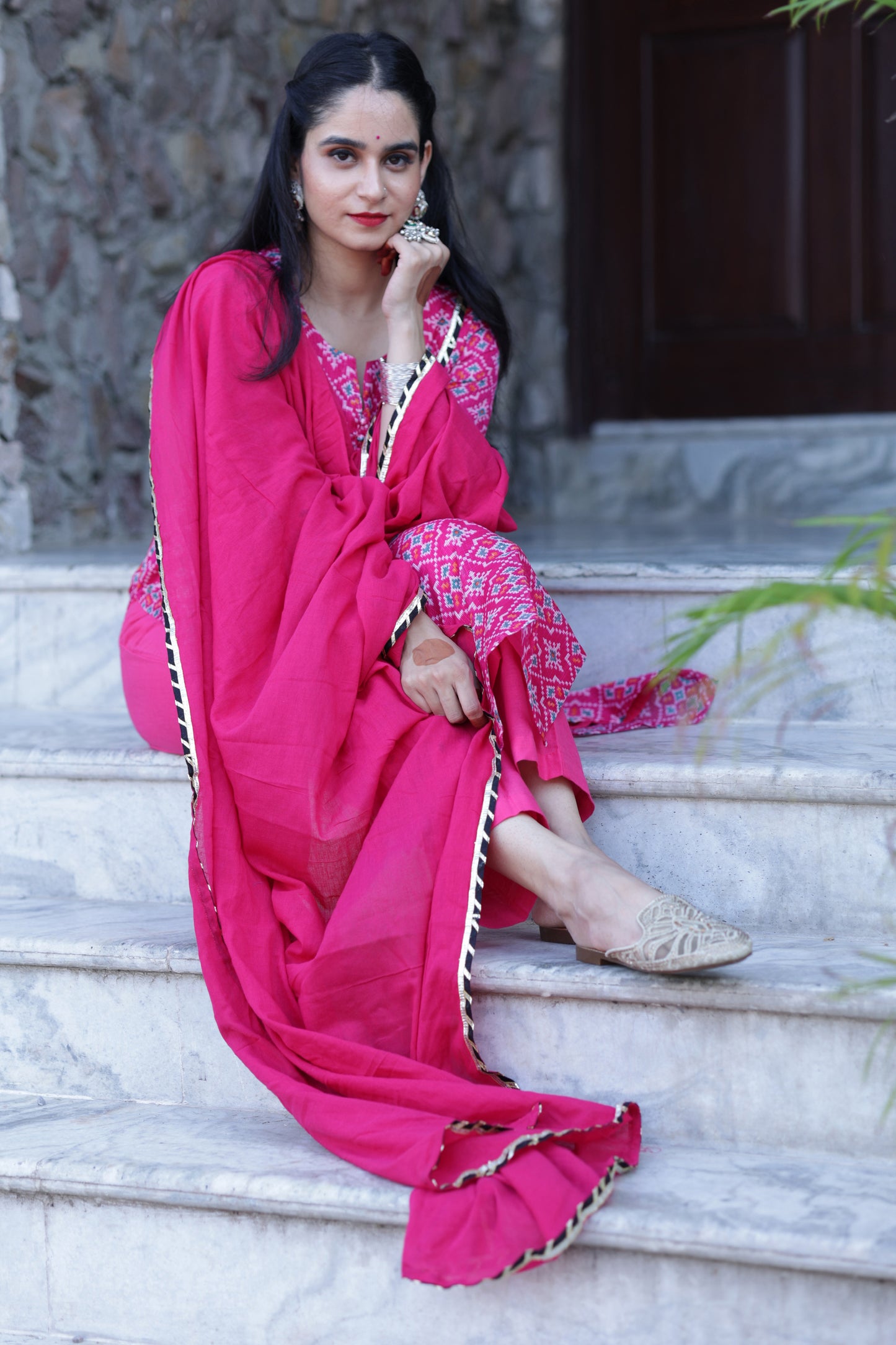 Patola Pink Suit Set