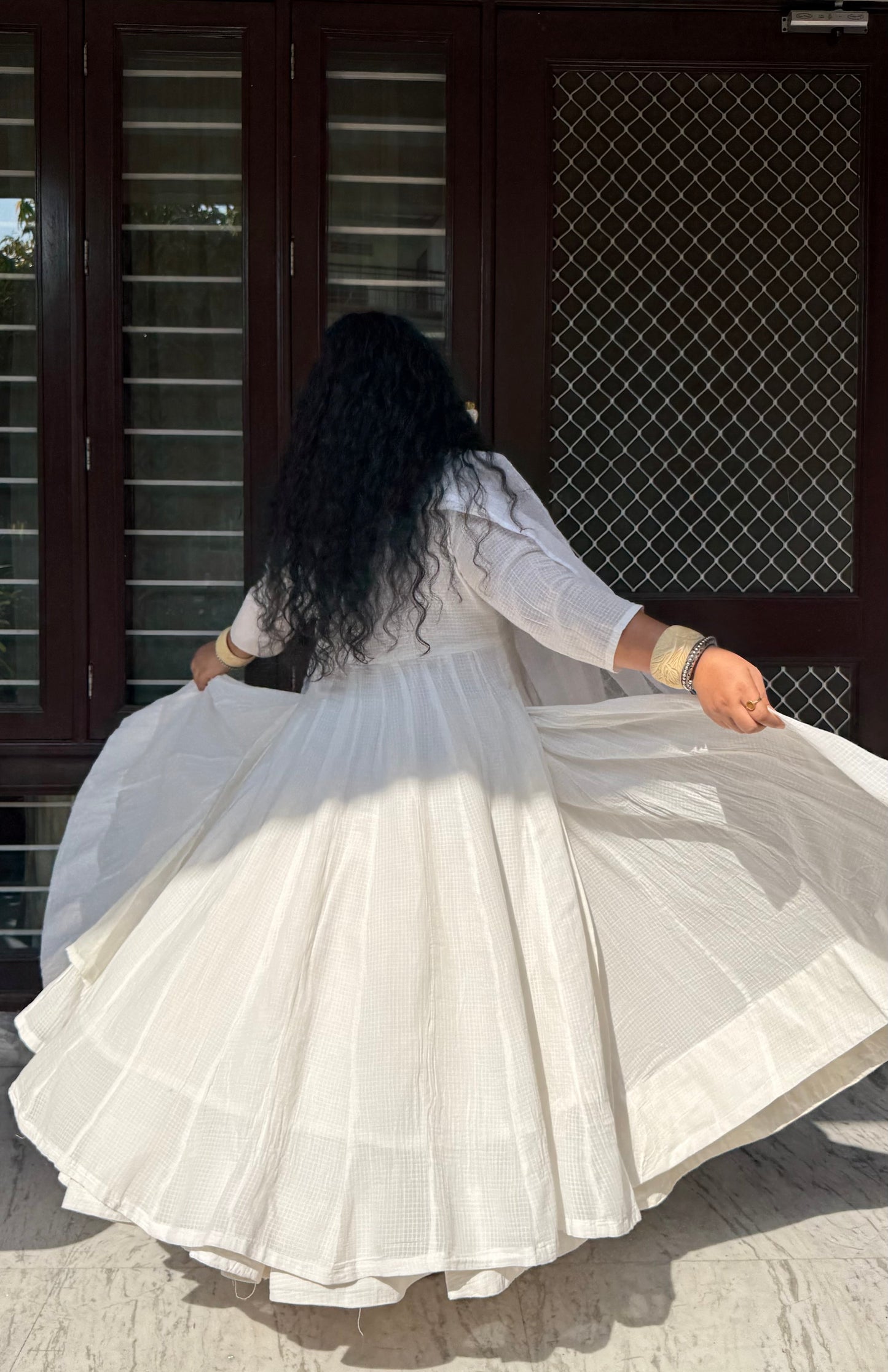 Pakhi White Angrakha Anarkali Set