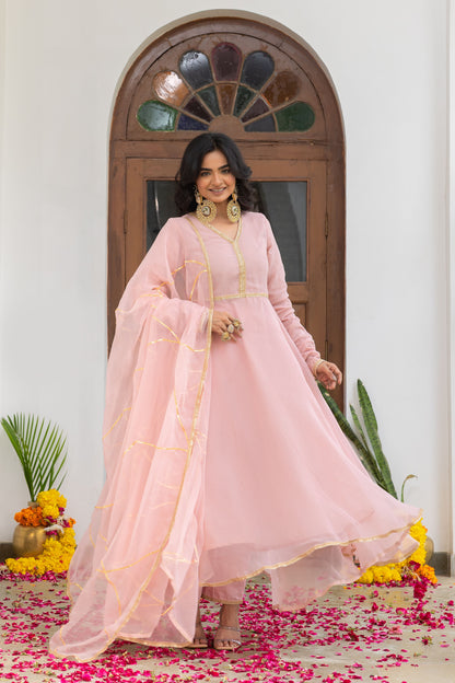 Tarini Pink Anarkali Set