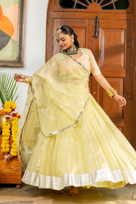 Kaashi Green Lehenga Set