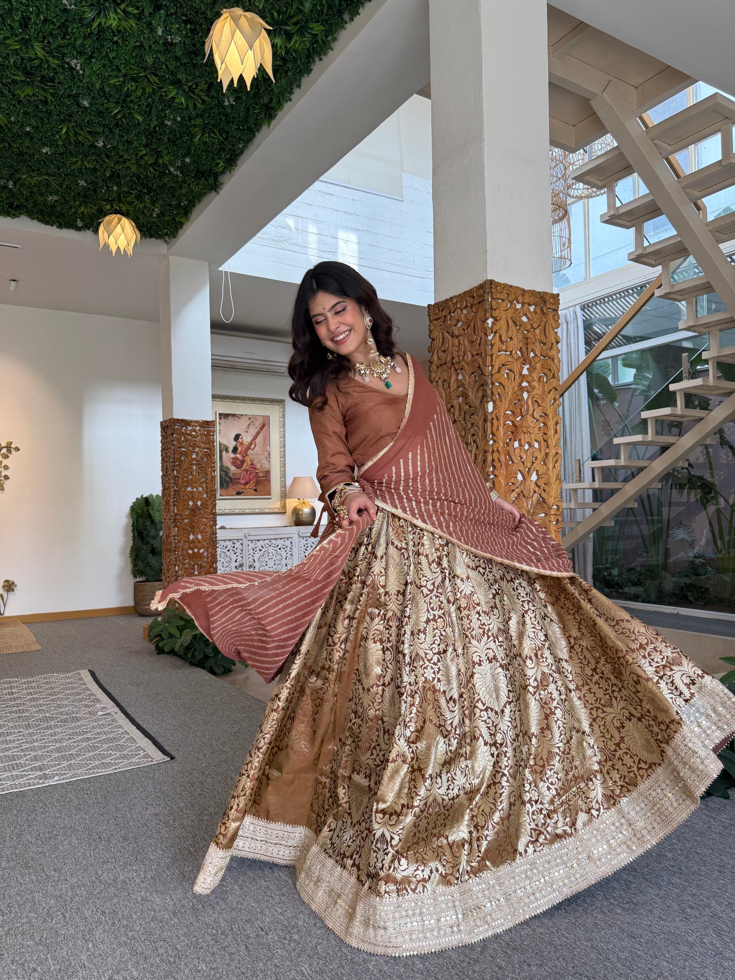 Simran Brown Lehenga