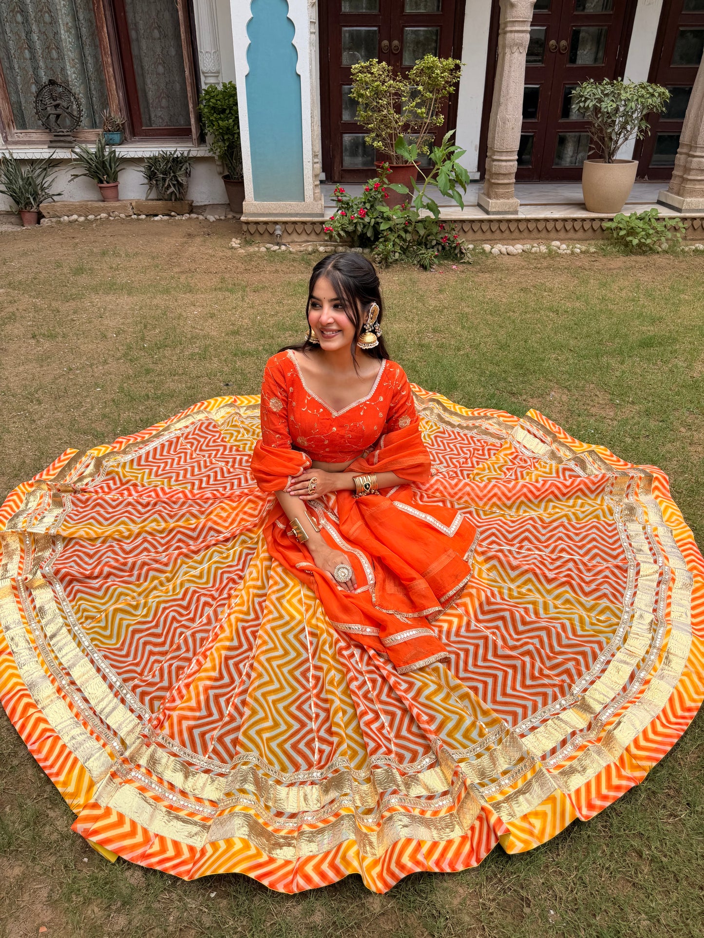 Diksha Zigzag Leheriya Lehenga